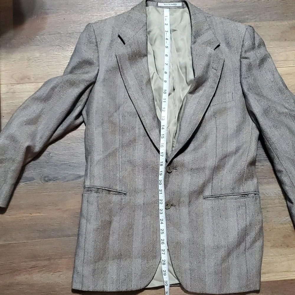 Yves Saint Laurent grey striped blazer suit jacket